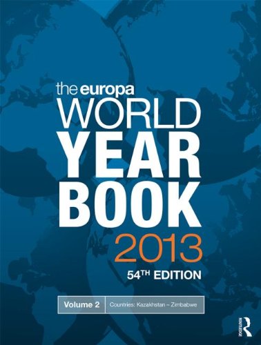 Imagen de archivo de The Europa World Year Book 2013 a la venta por Better World Books