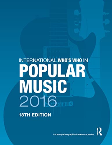 Beispielbild fr International Who's Who in Popular Music 2016 zum Verkauf von Chiron Media