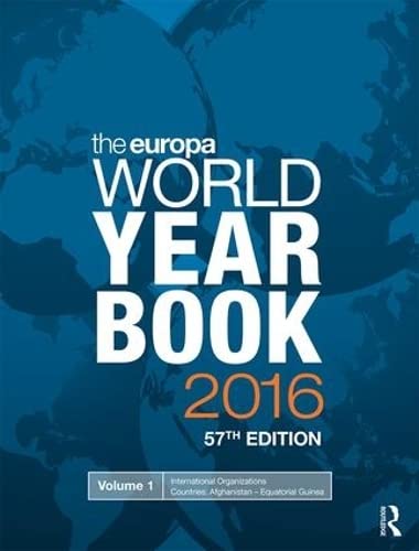 Stock image for The Europa World Year Book 2016 for sale by Big River Books