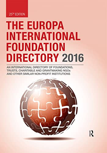 Imagen de archivo de The Europa International Foundation Directory 2016 a la venta por Chiron Media