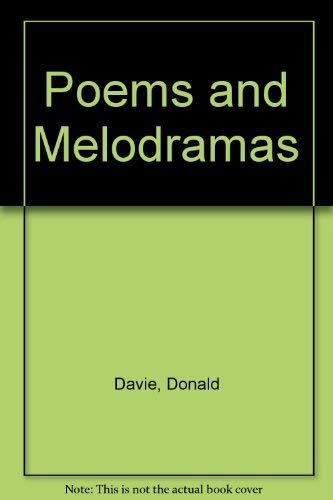 Stock image for Poems and Melodramas for sale by WorldofBooks