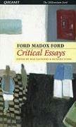 Beispielbild fr Critical Essays of Ford Madox Ford (Carcanet L&l) zum Verkauf von FSS Books