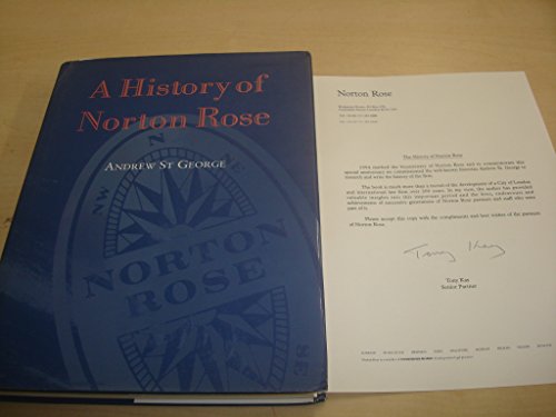 Beispielbild fr History of Norton Rose zum Verkauf von WorldofBooks
