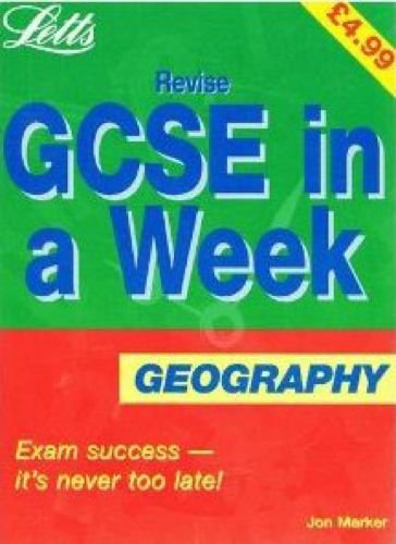 9781857586992: Revise GCSE in a Week Geography (Revise GCSE in a Week S.)