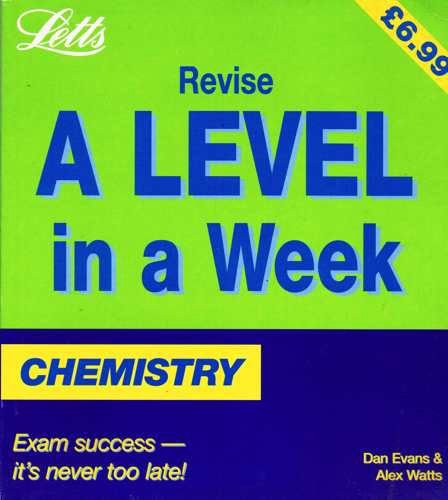 Stock image for Chemistry (Revise A-level in a Week S.) for sale by AwesomeBooks