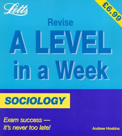 Stock image for Sociology (Revise A-level in a Week S.) for sale by WorldofBooks