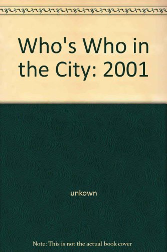 Stock image for Who's Who in the City for sale by Phatpocket Limited