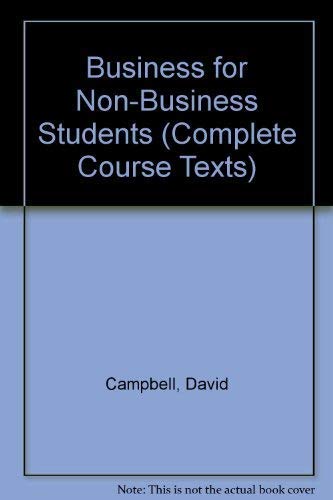 Stock image for Business for Non-Business Students for sale by Anybook.com