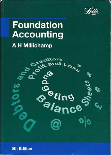Beispielbild fr Foundation Accounting (Accounting Textbooks) zum Verkauf von WorldofBooks