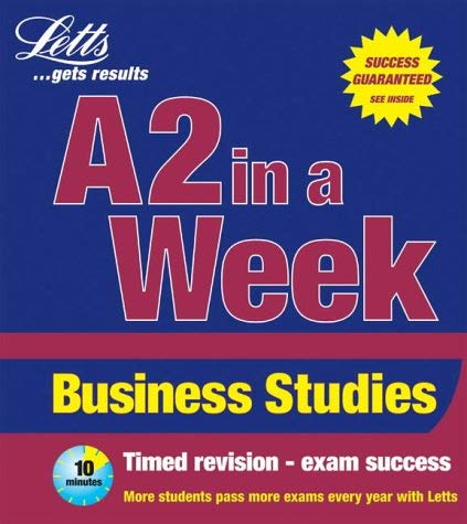 Business Studies (Revise A2 in a Week) (ISBN: 1858059240