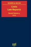 Costs Law Reports 2005 (9781858113906) by Bacon, Michael; Rogers, Peter