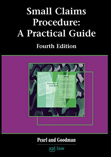 Stock image for Small Claims Procedure: a Practical Guide for sale by Goldstone Books