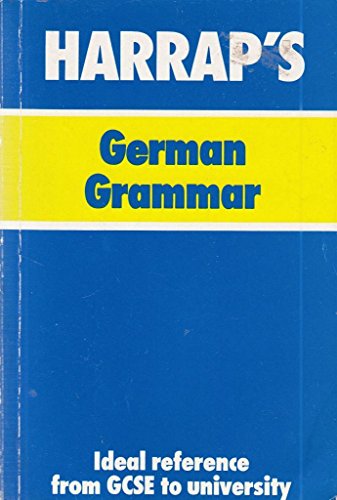 Stock image for Harraps German Grammar for sale by Hawking Books