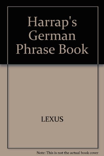 9781858135984: Harrap's German Phrase Book