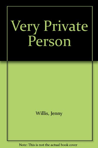 Very Private Person (9781858216058) by Jenny Willis