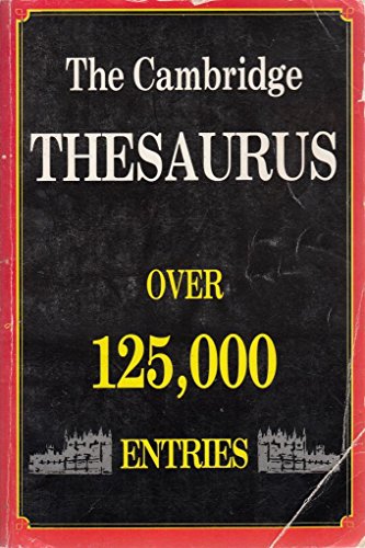 Stock image for The Cambridge Thesaurus for sale by WorldofBooks