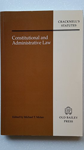9781858360164: Constitutional and Administrative Law (Cracknell's Statutes S.)