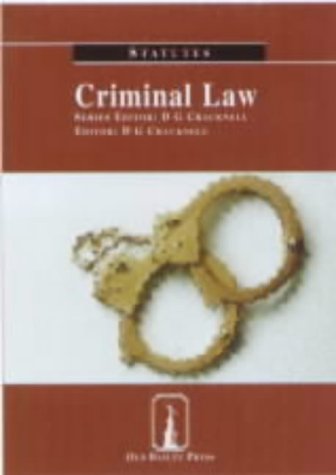 Beispielbild fr Criminal Law (Cracknell's Statutes) zum Verkauf von AwesomeBooks