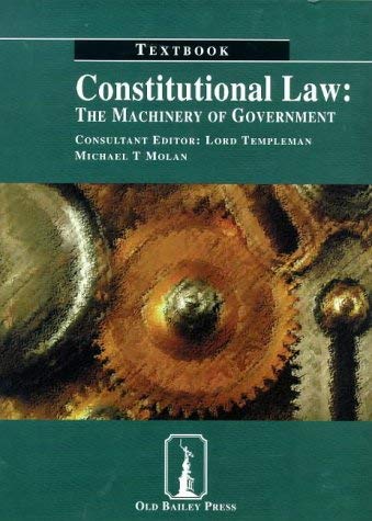 9781858362106: Textbook - Machinery of Government (Constitutional Law)