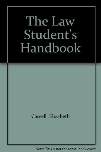 Stock image for The Law Student's Handbook for sale by WorldofBooks