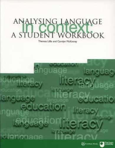 9781858562872: Analysing Language in Context: A Student Workbook