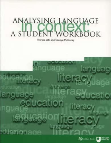 Stock image for Analysing Language in Context : A Student Workbook for sale by Better World Books: West