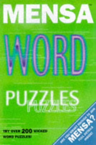 Imagen de archivo de Mensa Word Puzzles (Mensa adult titles) a la venta por WorldofBooks