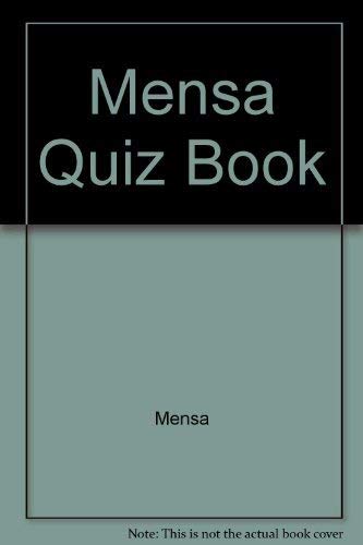 Imagen de archivo de Mensa Quiz Book a la venta por Better World Books