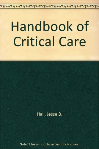 Stock image for Handbook of Critical Care for sale by medimops