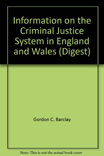 Beispielbild fr Information on the Criminal Justice System in England and Wales. zum Verkauf von Plurabelle Books Ltd