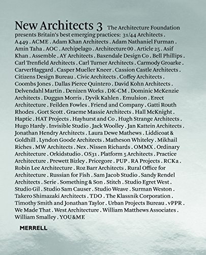 Beispielbild fr NEW ARCHITECTS 3 Britain's Best Emerging Architects zum Verkauf von marvin granlund