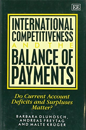 Imagen de archivo de International Competitiveness and the Balance of Payments : Do Current Account Deficits and Surpluses Matter? a la venta por Better World Books