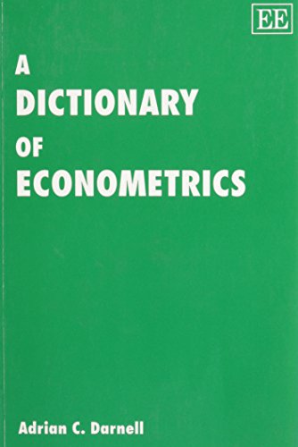 Imagen de archivo de A DICTIONARY OF ECONOMETRICS a la venta por WorldofBooks