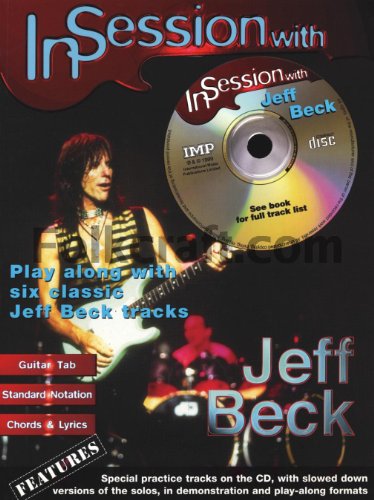 9781859096550: IN SESSION WITH BECK JEFF + CD: (Guitar Tab)