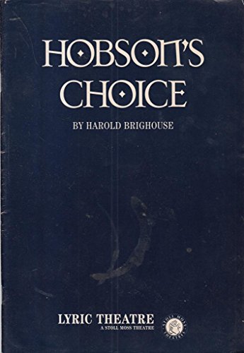 Beispielbild fr Hobsons Choice zum Verkauf von WorldofBooks