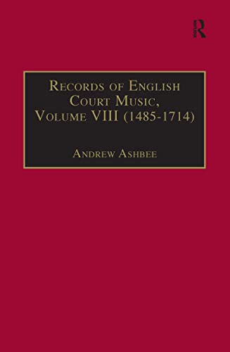 Beispielbild fr Records of English Court Music: 1485-1714 (Volume 8) zum Verkauf von Anybook.com