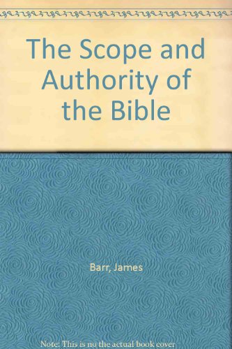 9781859310106: The Scope and Authority of the Bible