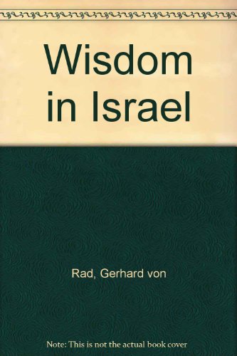 9781859310571: Wisdom in Israel