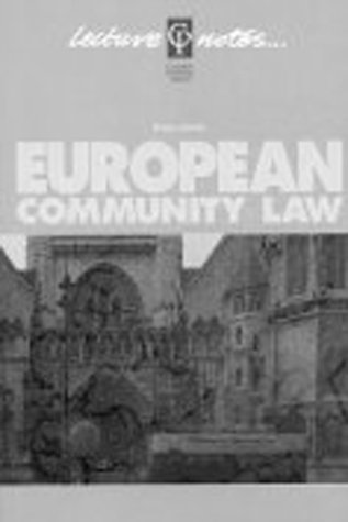 Beispielbild fr EUROPEAN COMMUNITY LAW. zum Verkauf von Cambridge Rare Books