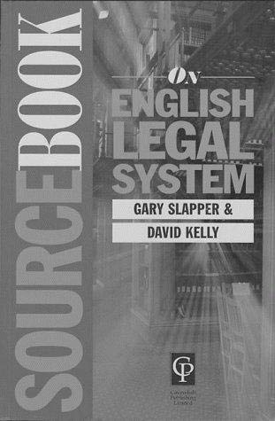 Stock image for Sourcebook on English Legal System for sale by Goldstone Books