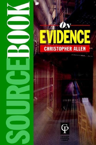 Stock image for Sourcebook on Evidence for sale by AwesomeBooks