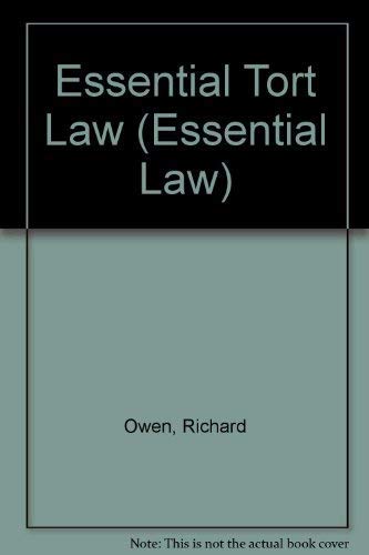 Beispielbild fr Essential Tort Law (Essential Law) zum Verkauf von Reuseabook