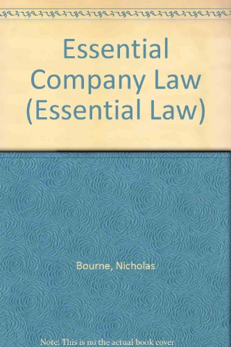 Beispielbild fr Essential Company Law zum Verkauf von WorldofBooks