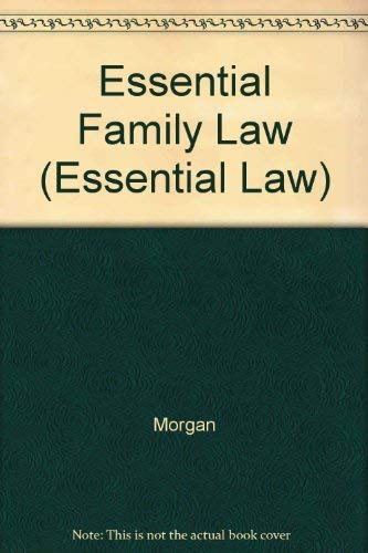 Essential Family Law (9781859411285) by Morgan