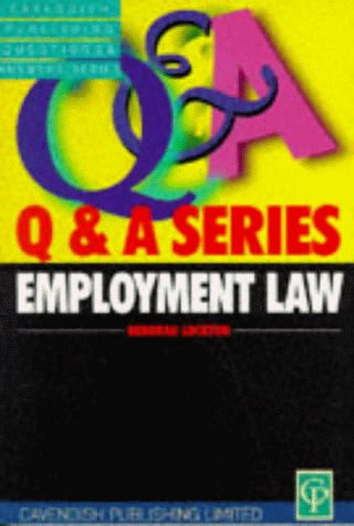 Imagen de archivo de Employment Law (Question & Answers) a la venta por Mispah books