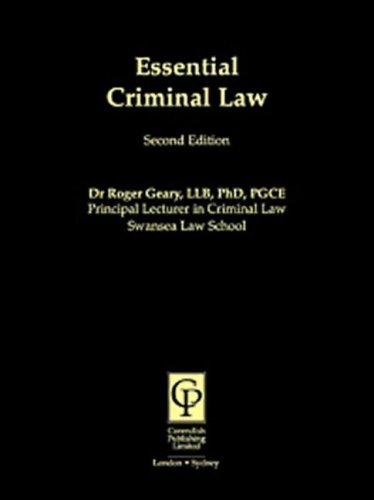 Criminal Law (Essential) (9781859411476) by Geary, Roger; Bourne, Nicholas