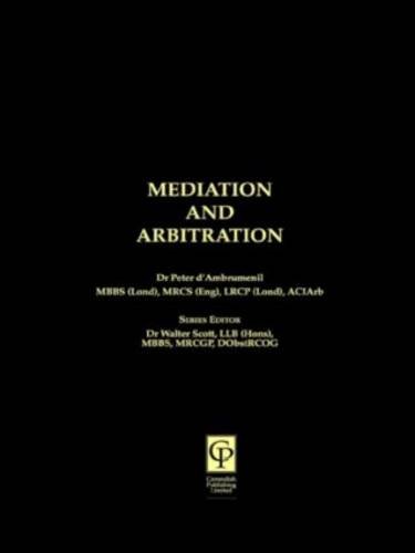 Beispielbild fr Meditation & Arbitration For Lawyers (Medic0-Legal Practitioner Series) zum Verkauf von Phatpocket Limited