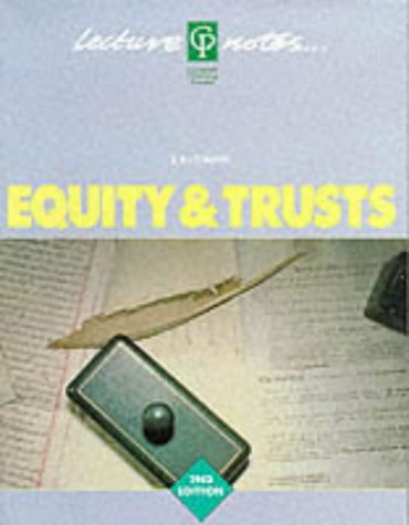 Beispielbild fr EQUITY AND TRUSTS: LECTURE NOTES. zum Verkauf von Cambridge Rare Books