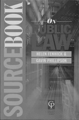 Beispielbild fr SOURCEBOOK ON PUBLIC LAW. zum Verkauf von Cambridge Rare Books