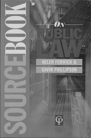 Stock image for SOURCEBOOK ON PUBLIC LAW. for sale by Cambridge Rare Books